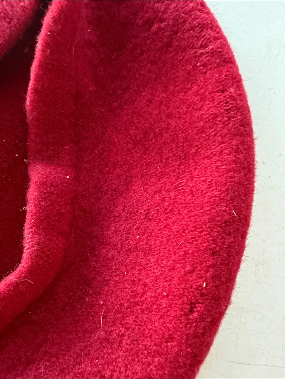 Vintage Classic Red Wool Beret